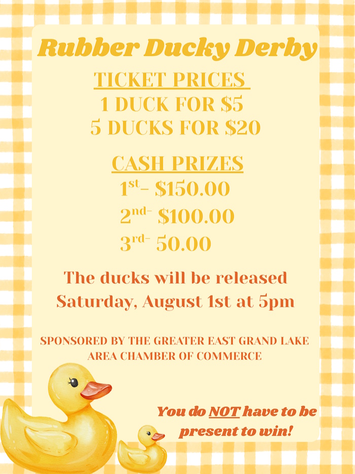 East Grand Lake Fishing Derby Information